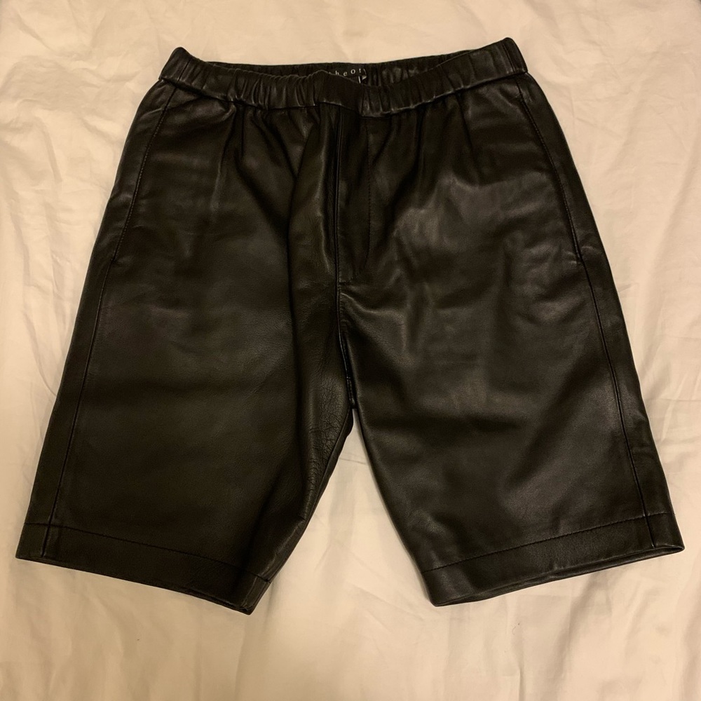 Lack Leather Theory Shorts
